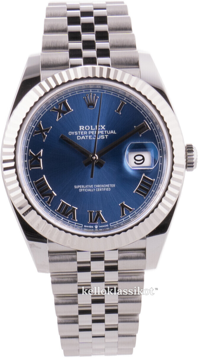 126334 Rolex Datejust 41 Sininen Teras O41.00 mm Hinta 12.600